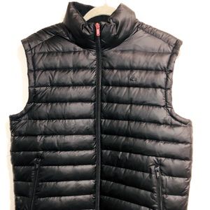 Lacoste black lightweight puffer vest